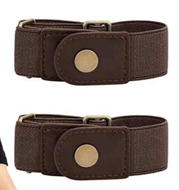 Cinturón invisible, jeans elásticos, diseño simple y elegante colores disponibles